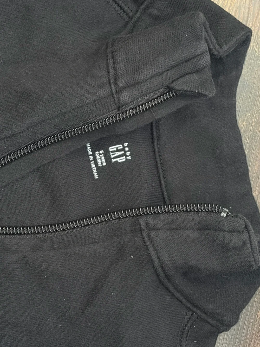 GAP Black Long Sleeve Half-Zip Kids Sweater
